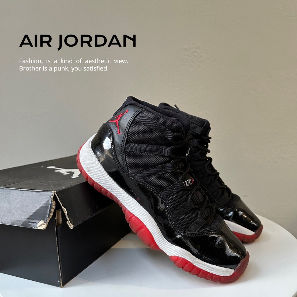 HYC] AIR JORDAN 11 RETRO GS BRED AJ11 黑紅公牛24CM 378038-010