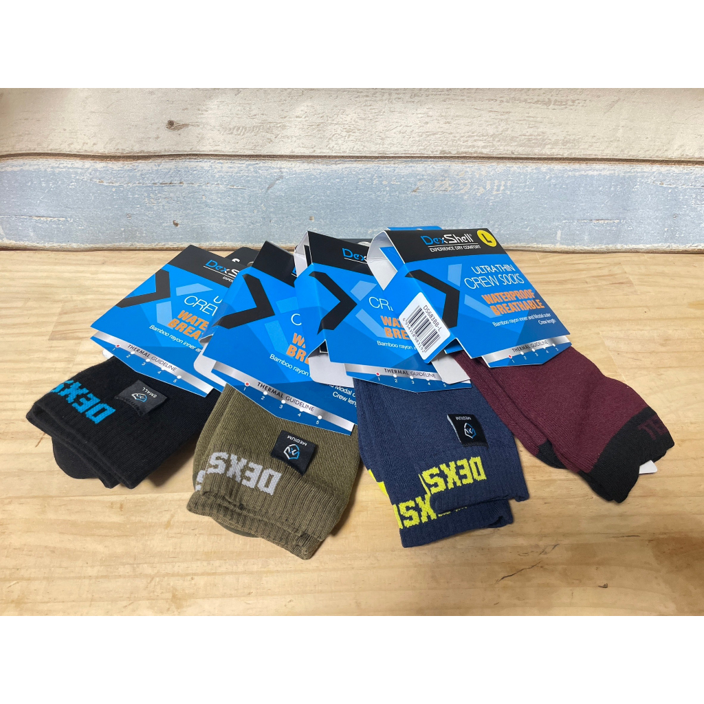 【飆速宅男】DEXSHELL ULTRA THIN CREW SOCKS 中筒竹炭纖維 防水襪 戶外 登山 健行 自行車 | 蝦皮購物