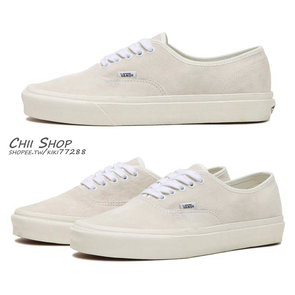 CHII】日本VANS AUTHENTIC 防潑水麂皮淡米色VN0009PVJVY | 蝦皮購物