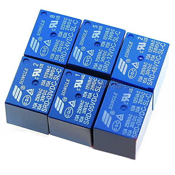 2 CON] (F79) RELAY 5 CHÂN SRD 10A (SRD-03V 05V 06V 09V 12V 24VDC-SL-C - Foto 2
