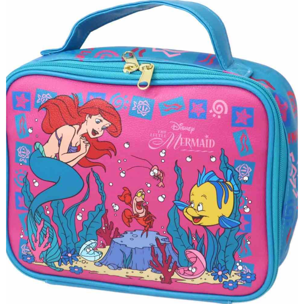 現貨 日本迪士尼 小美人魚 復古風 手提包 化妝包 收納包 比目魚 艾莉兒 ariel 限量 | 蝦皮購物