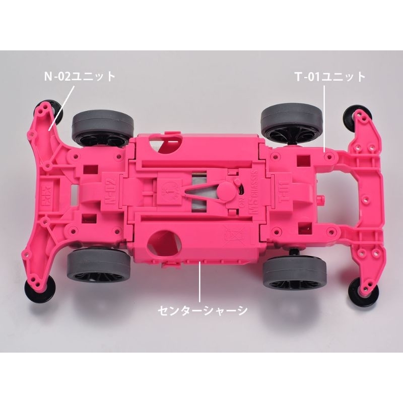 新莊超音速陽明田宮TAMIYA 四驅車95486 RAIKIRI PINK 粉(MS 中置底盤