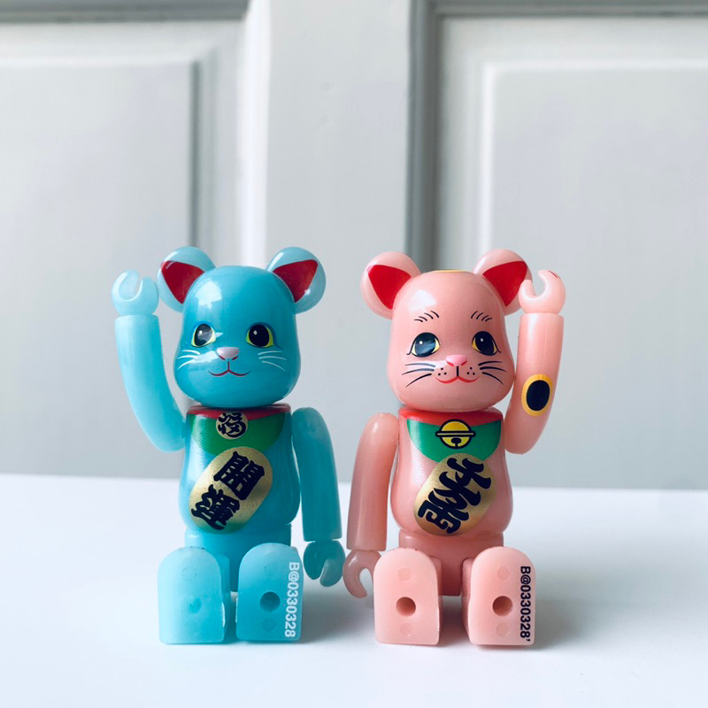 MEDICOM TOY Be@rbrick Bearbrick S33 33代招財貓蓄光夜光庫柏力克熊 