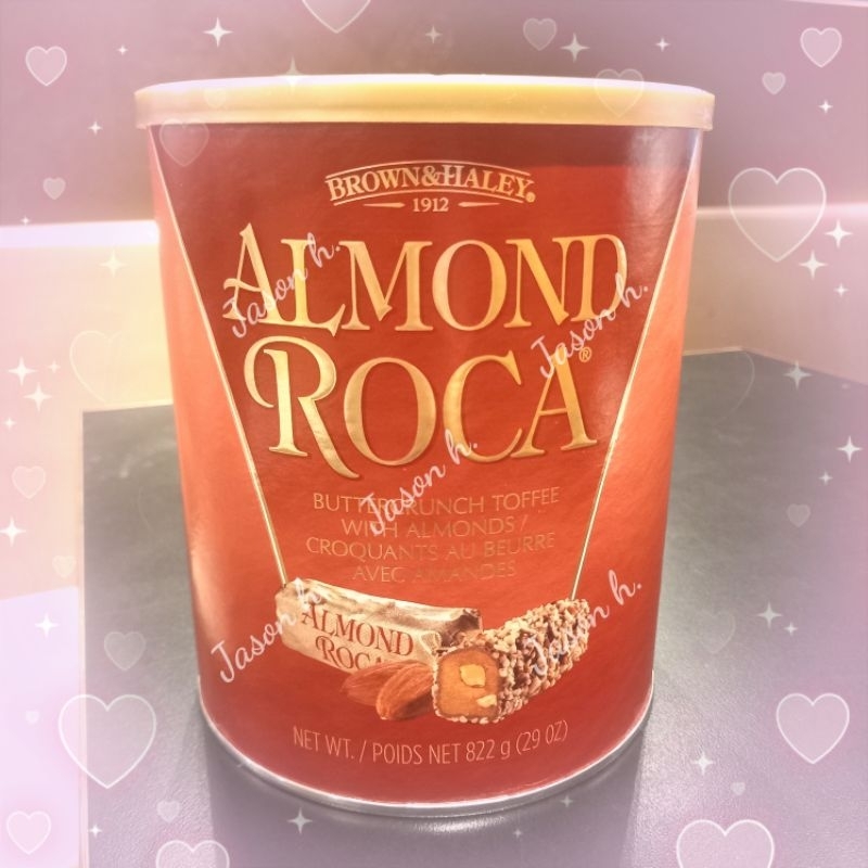 【新鮮現貨抵台】全新@美國原裝ALMOND ROCA樂家杏仁糖--經典原味(822公克)-圓罐禮盒 | 蝦皮購物