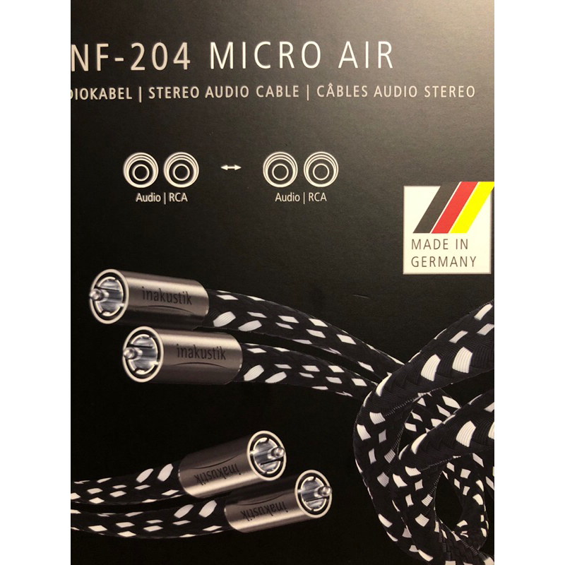 inakustik インアクースティック NF204 間にあい AIR RCAケーブル