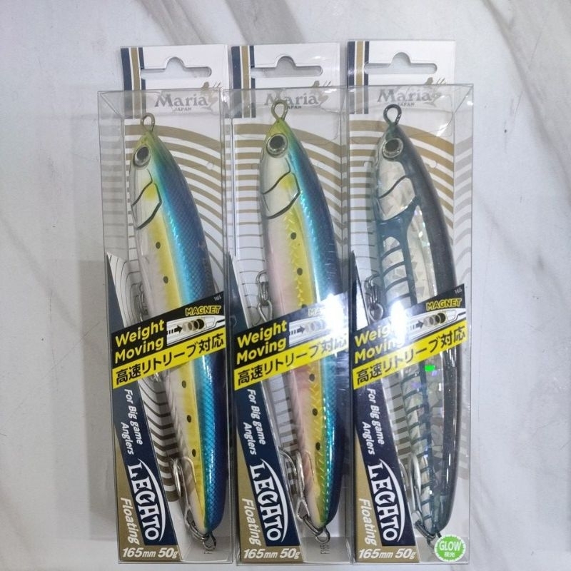 Leurre Flottant Maria Legato F165 – 50g – 165mm – B08H – Avec Grelot (Neuf)