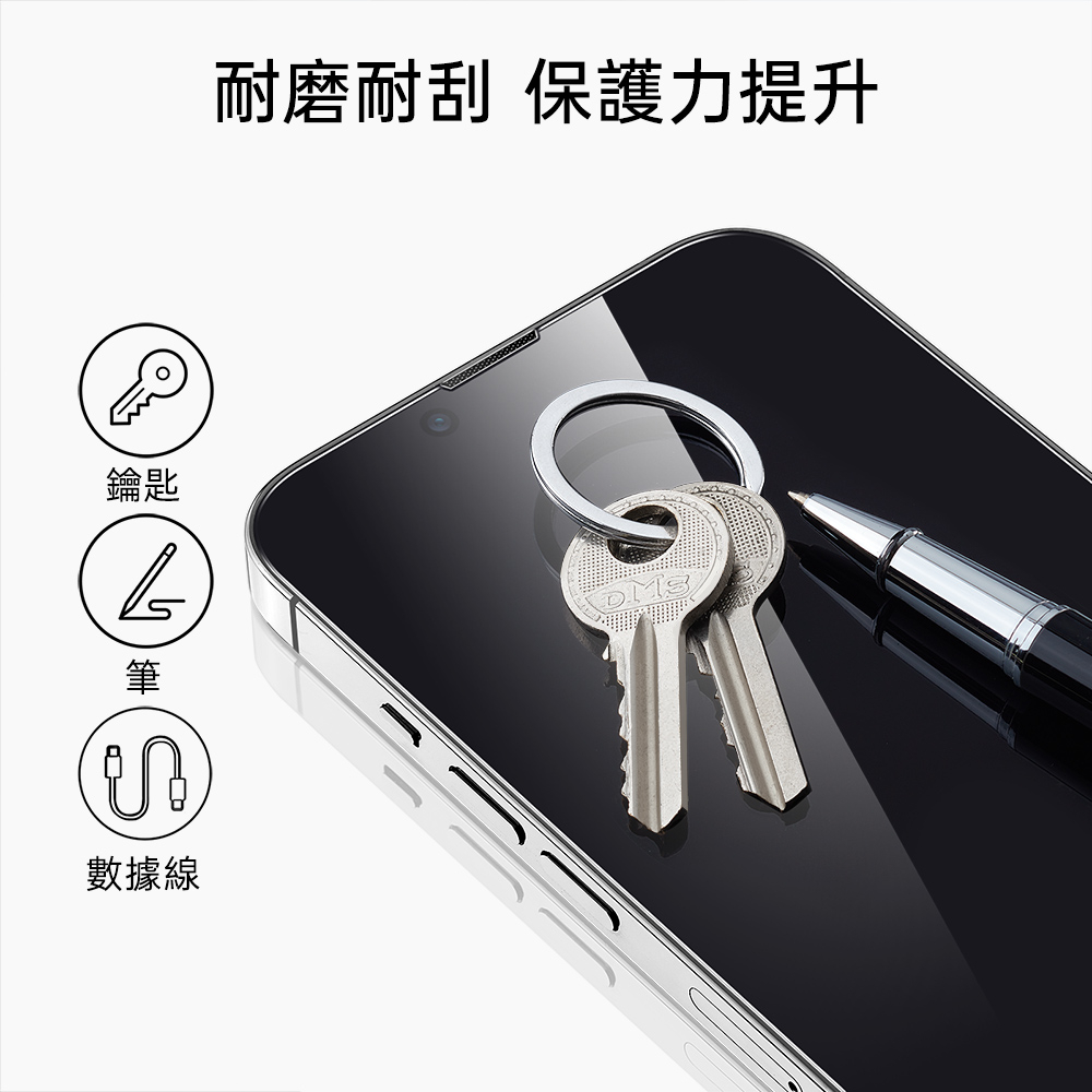 ESR 億色 iPhone 13 Pro Max 6.7 吋 (2021) 高清鋼化玻璃膜聽筒防塵款螢幕保護貼3片裝贈貼膜神器