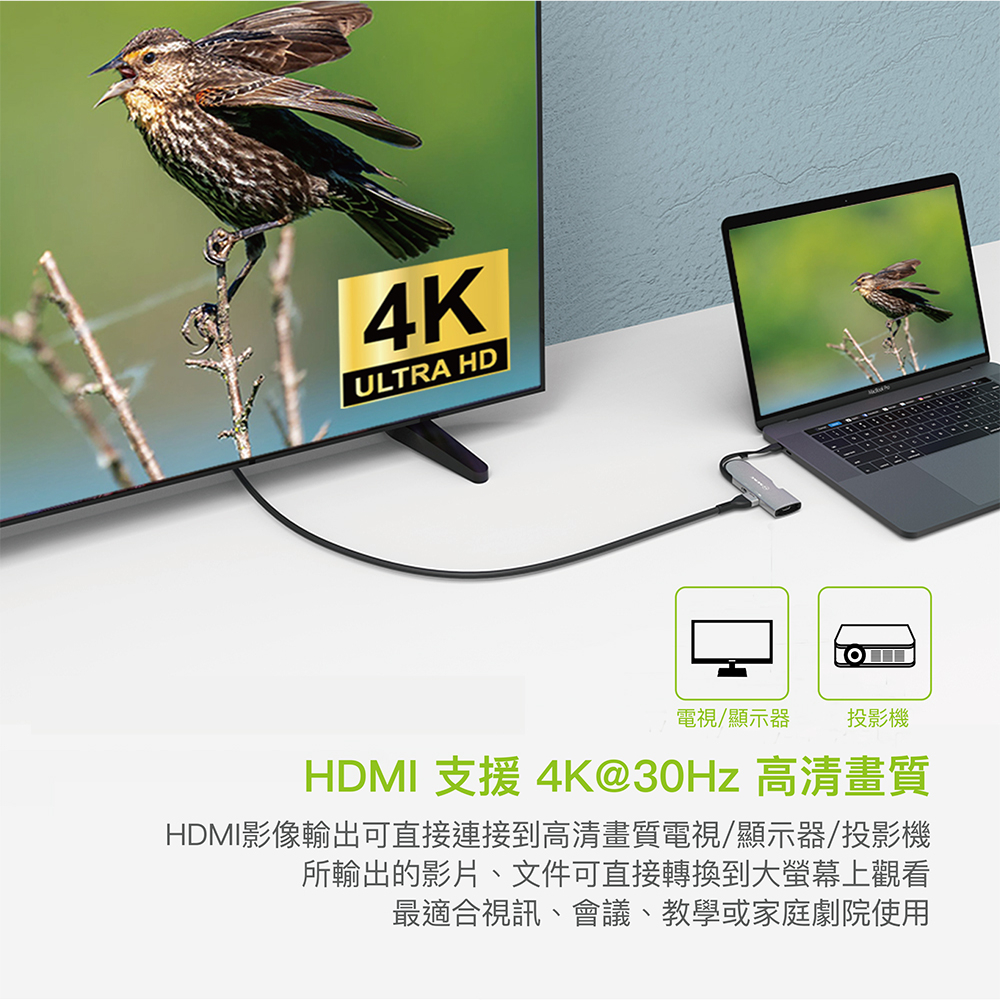 Lycander 5合1 USB-C iPad HUB, 太空灰