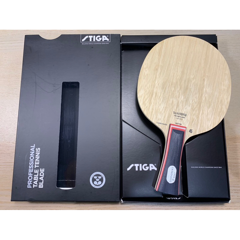 Stiga Carbonado 45 - Bois De Tennis De Table En Carbone 45°, Trajectoire Offensive, Contrôle Et Vitesse