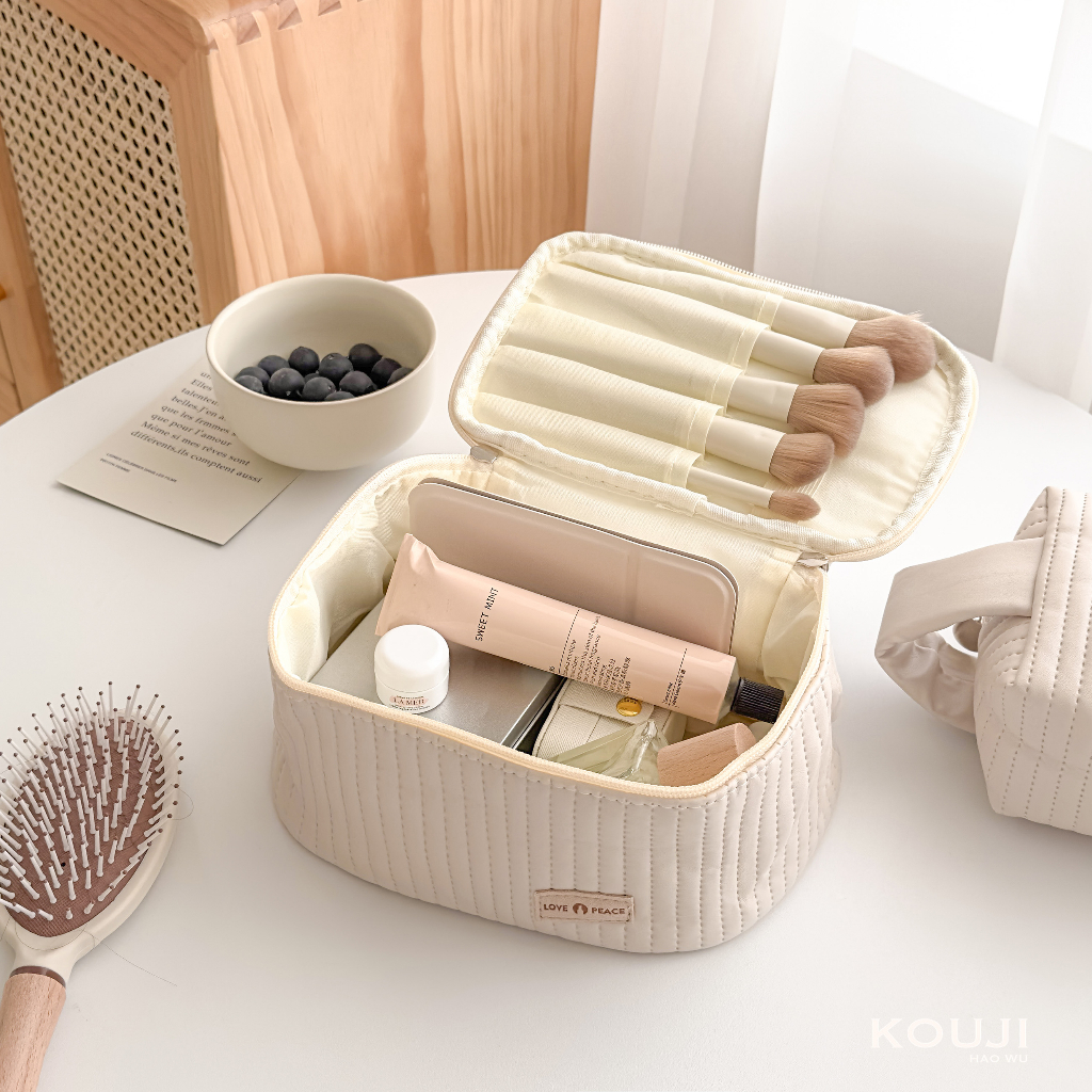 刷具收納包推薦 KOUJI 蛋糕化妝包 化妝品收納包 大容量化妝包