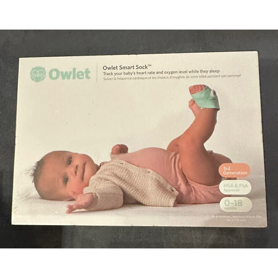 保固1年 現貨 Owlet Sock 3代 兒童 寶寶 智慧監測襪 監控 攝影 全新 蝦皮購物