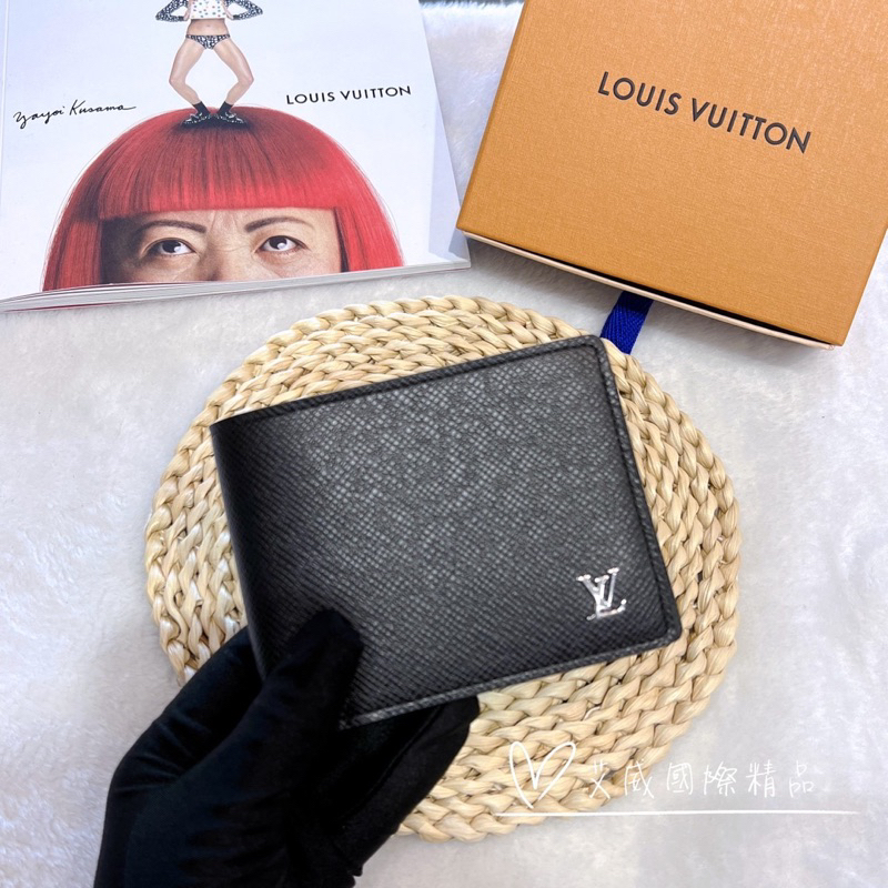 LOUIS VUITTON Louis Vuitton Portefeuille Multiple Bifold Wallet M81383 Monogram  Shadow Gray