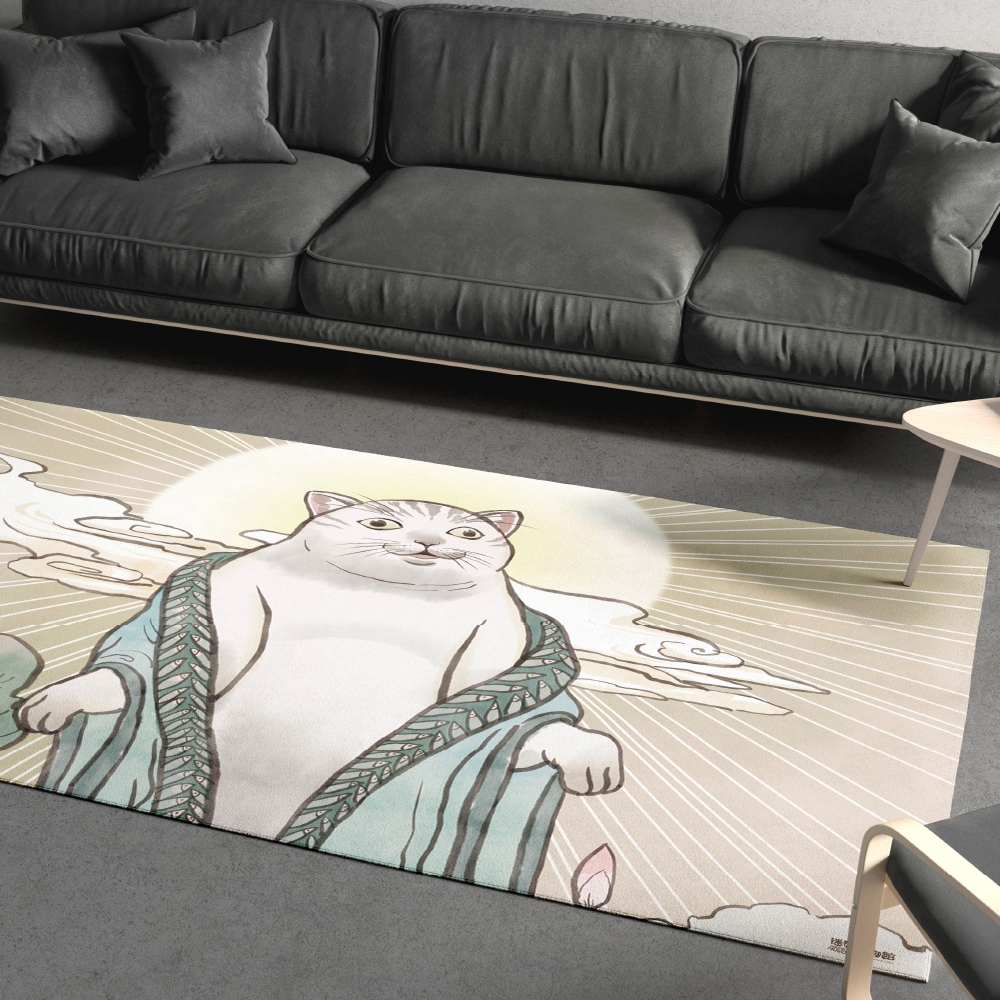 pop cat 迷因地毯/梗圖/140x200cm | 蝦皮購物