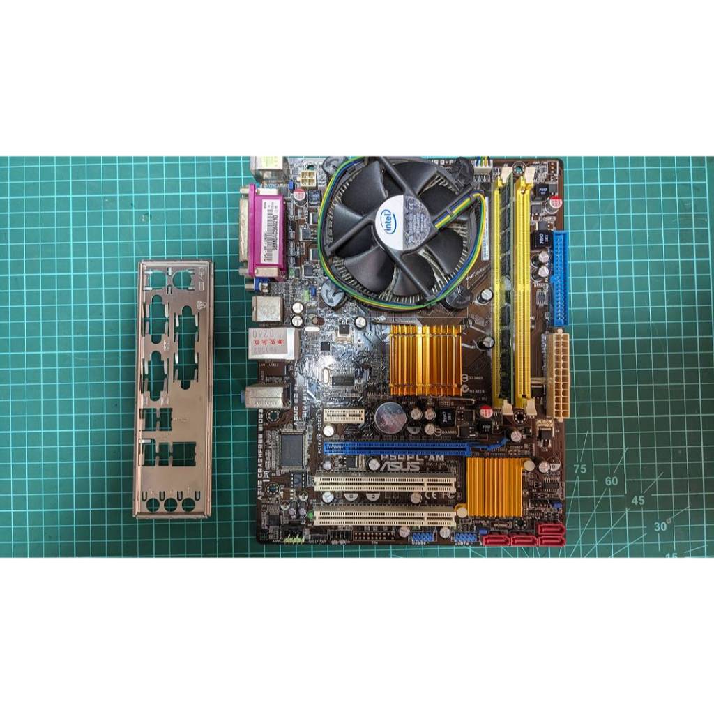二手 ASUS P5QPL-AM (775腳位) + CPU Intel E6300 DDR2-2G 半套組合 | 蝦皮購物