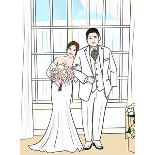 情人節禮物 ️客製化手繪頭像logo情侶紀念日情人節結婚婚禮小物Q版似顏繪文青禮卡通人像男友女友閨蜜交換生日禮物推薦 | 蝦皮購物