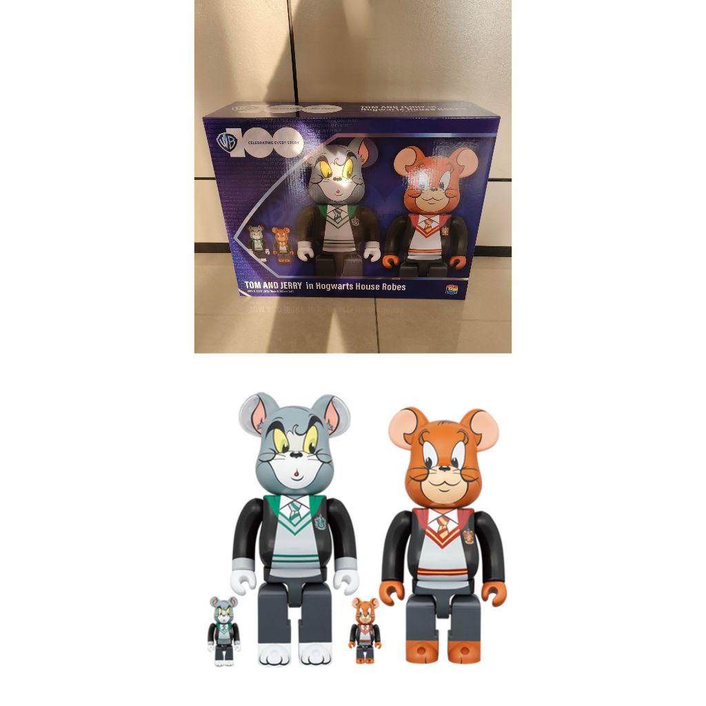 BE@RBRICK TOM AND JERRY in Hogwarts House Robes 400%+100% | 蝦皮購物