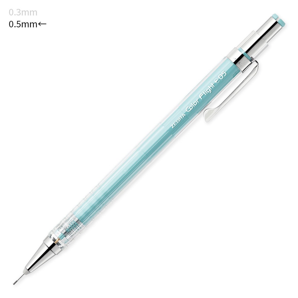 {日本製} Color Flight 六角軸 自動鉛筆 橡皮擦可替換 伸縮 Zebra 斑馬牌 0.3 / 0.5mm | 蝦皮購物