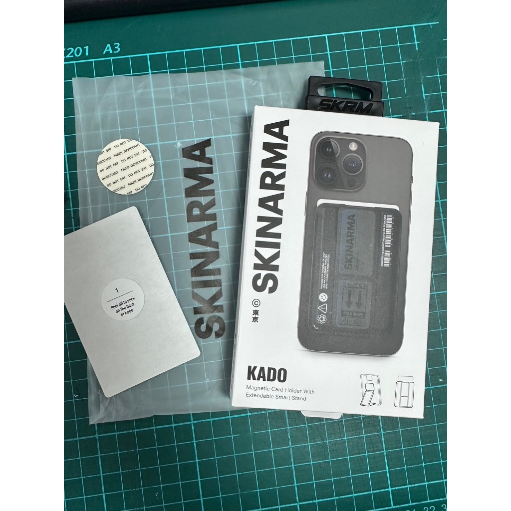 SKINARMA Kado 磁吸卡夾支架可插卡 MagSafe 磁吸 折疊支架 卡套支架 3M 背貼支架 東京版 現貨 | 蝦皮購物