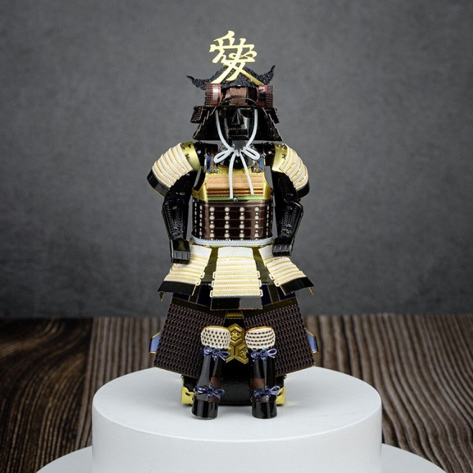 鋼鐵火星人益智玩具★日本戰國武士盔甲-直江兼續 ★拼酷★MU藝模★3D立體金屬拼圖★DIY金屬模型★蝕刻片 | 蝦皮購物