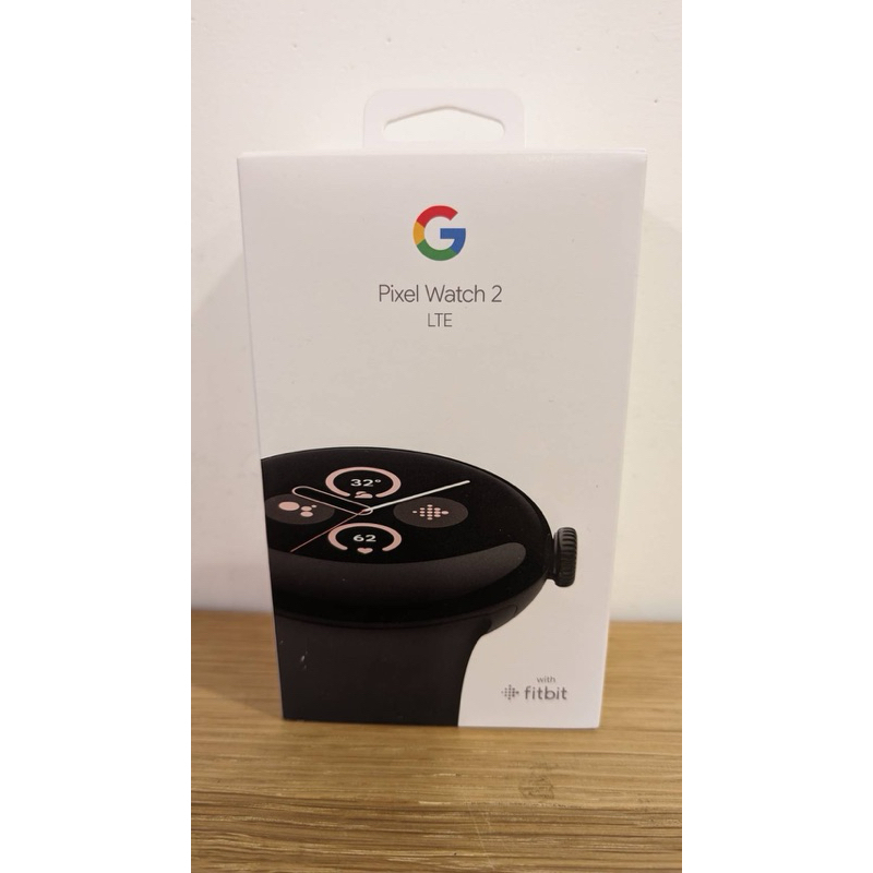 全新公司貨)Google Pixel Watch 2 LTE版-霧黑色錶殼曜石黑運動錶帶