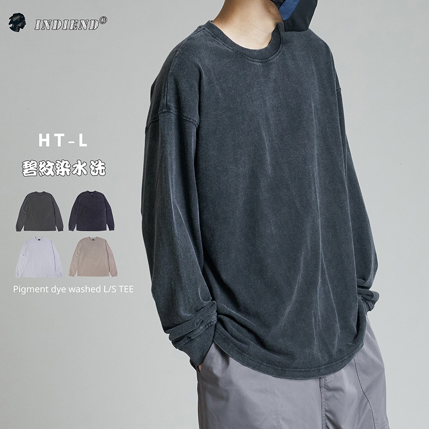 fcrbFCRB SS23 PIGMENT DYE L/S RELAX FIT TEE - Tシャツ/カットソー