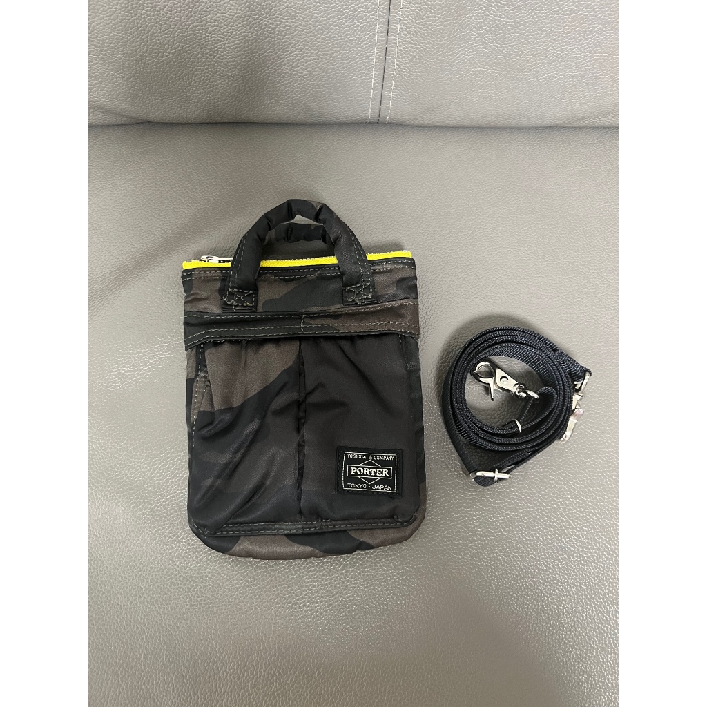 日本吉田 PORTER HOWL WOODLAND CAMO HELMETBAG MINI 迷彩隨身包