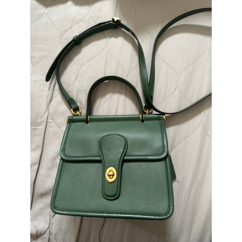 Coach willis top handle 18 green new arrivals