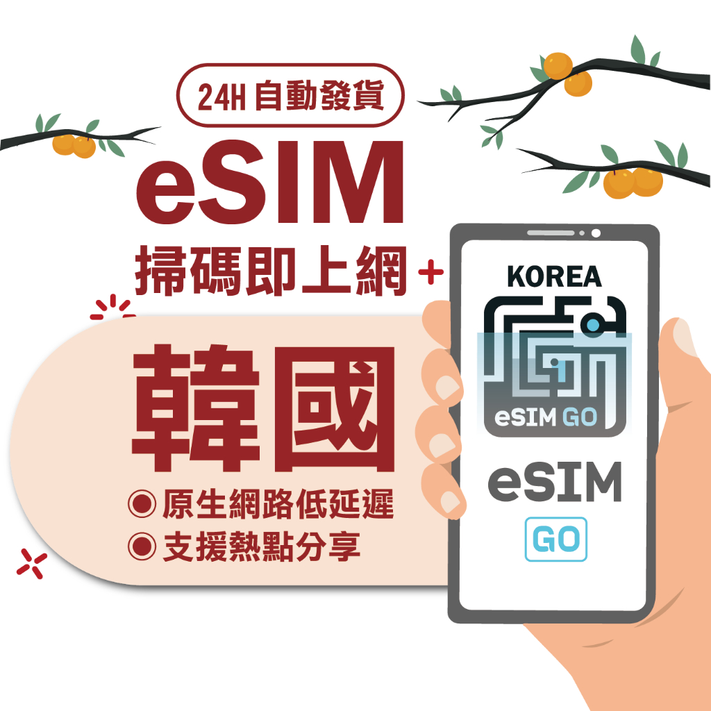 【韓國eSIM】24H自動發貨 附贈韓國門號 免等待  推薦
