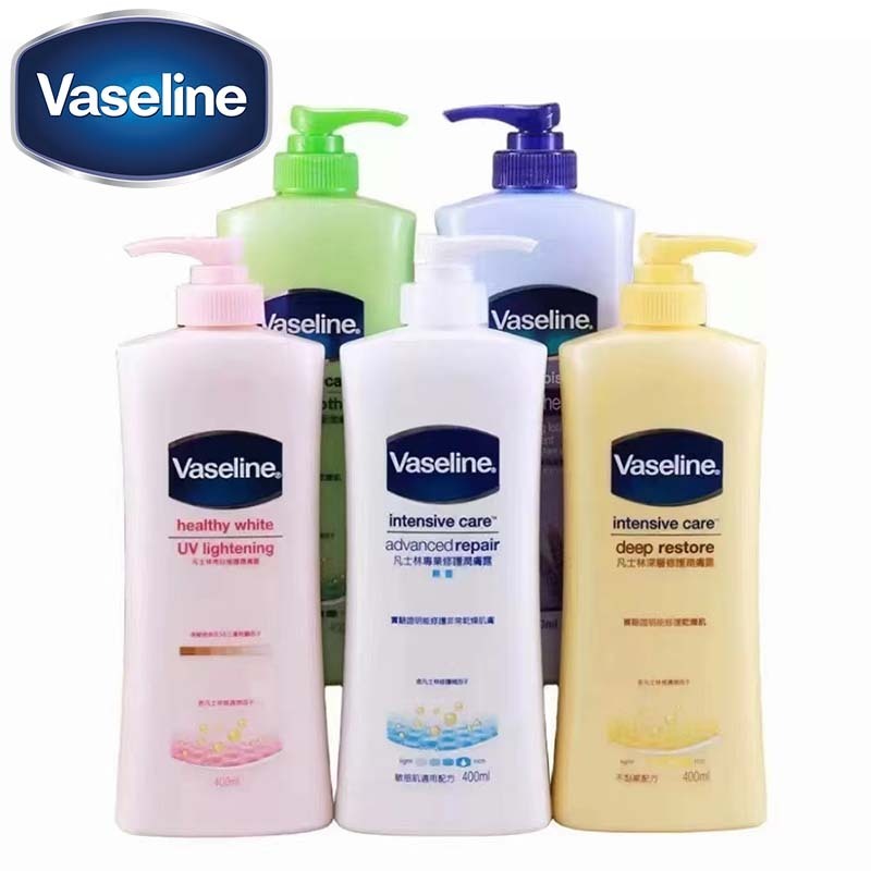 【最新效期】 Vaseline凡士林美白乳液身體乳 瞬效亮白 400ml 專業無香 蘆薈 水感亮白 完美十效 深層修護 | 蝦皮購物
