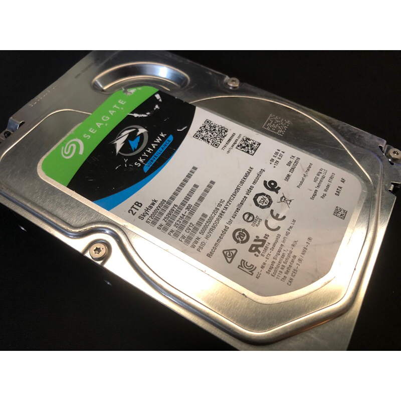 二手良品，厚盤希捷2TB，3.5吋硬碟，外觀較差，讀寫正常