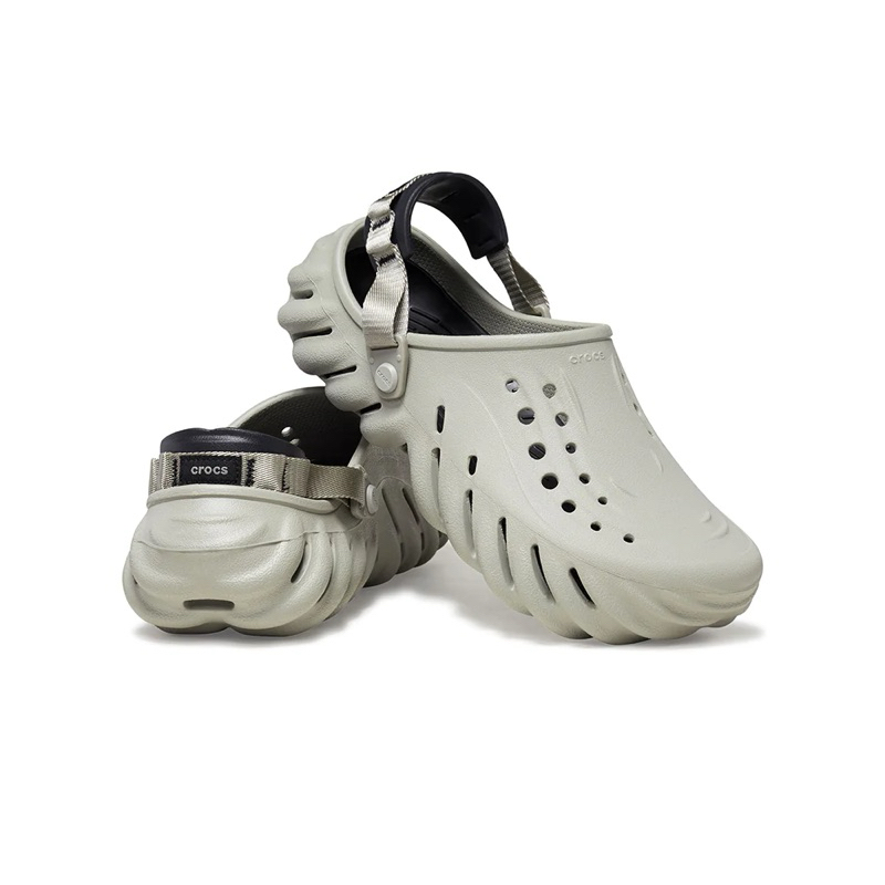新品限量Crocs卡駱馳(中性鞋) Echo 波波克駱格207937-1LM 大象灰