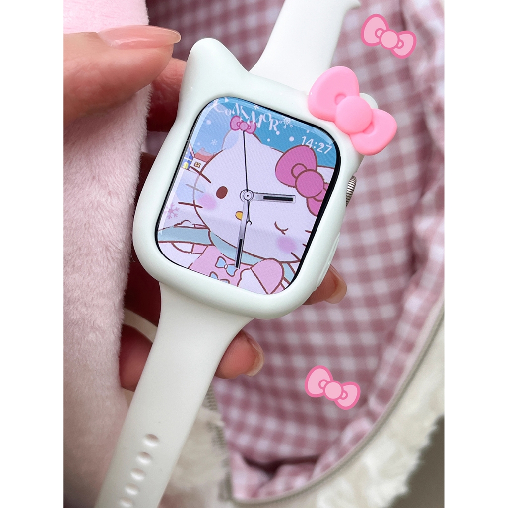 《台灣出貨》多色可選 APPLE WATCH 可愛卡通錶殼 | iWatch錶殼 | 錶框 |1-9代保護殼 防摔錶殼 | 蝦皮購物