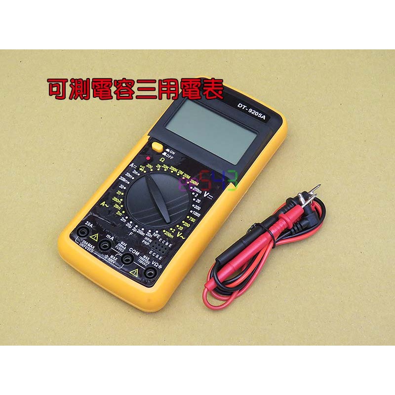 可測電容三用電表．有蜂鳴電子式萬用電錶LED數字顯示AC/DC電流電壓電阻電容電表三用電錶 | 蝦皮購物