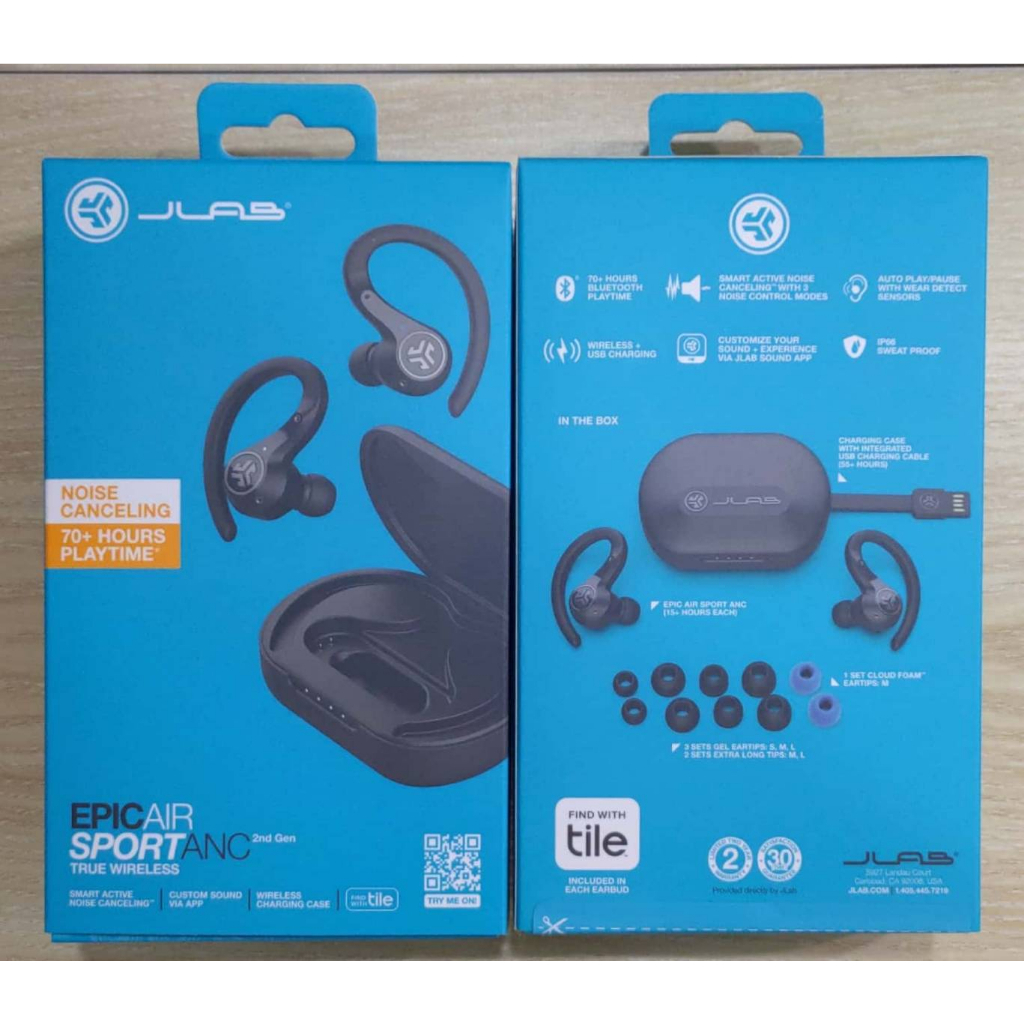 【全新未拆】JLab Epic Air Sport ANC 2nd Gen 2代 無線耳機 藍牙