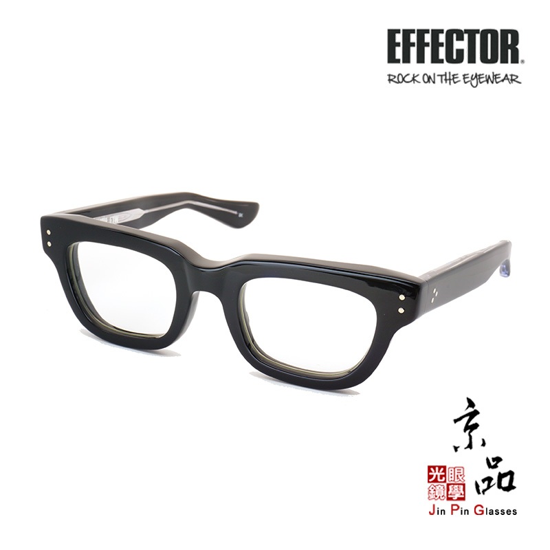 【EFFECTOR】MUNAKATA BK 經典黑 聯名款 厚板 搖滾風格 日本手工眼鏡 公司貨 JPG京品眼鏡