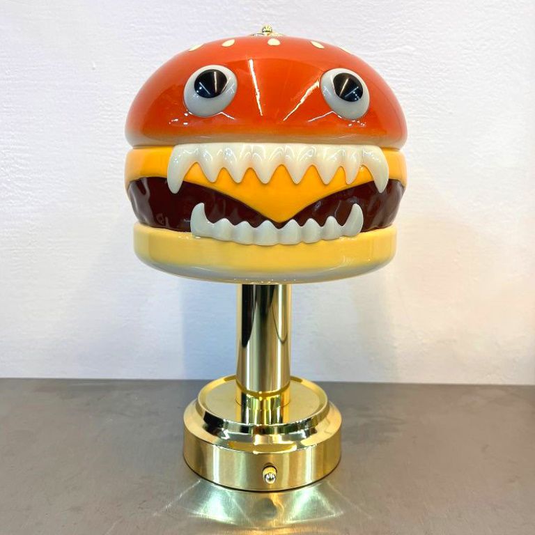BLACK全新UNDERCOVER x Medicom Toy經典UC漢堡燈HAMBURGER LAMP