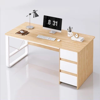 【安達斯】台灣出貨 U型腳三抽書桌 工作桌 辦公桌 書桌 工作桌 電腦桌 抽屜桌 書桌收納 收納桌 寫字桌
