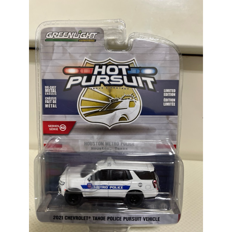 Promo GREENLIGHT HOT PURSUIT 43 2021 CHEVROLET TAHOE POLICE PURSUIT VEHICLE Diskon 23% di Seller