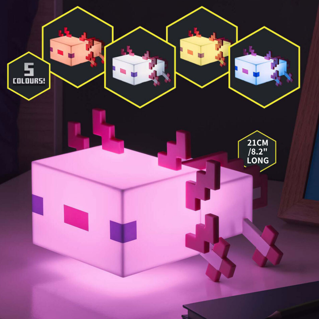 英國PALADONE正版授權 Minecraft麥塊六角恐龍小夜燈 5種燈光模式 六角恐龍3D造型夜燈 可愛造型燈 周邊 | 蝦皮購物