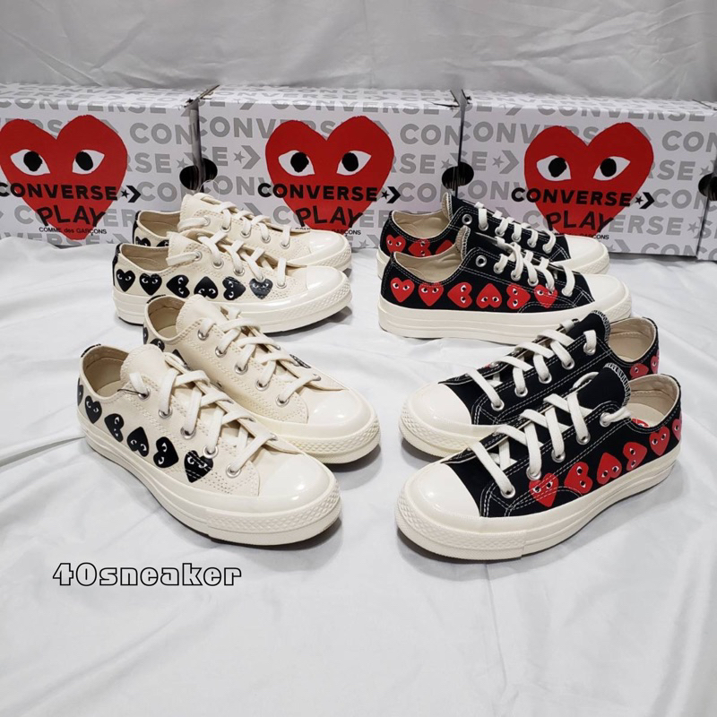 Womens converse comme des on sale garcons