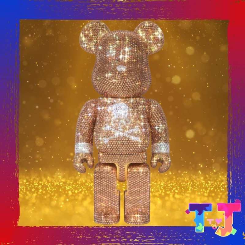 預購］BE@RBRICK CRYSTAL DECORATE mastermind JAPAN GOLD 400