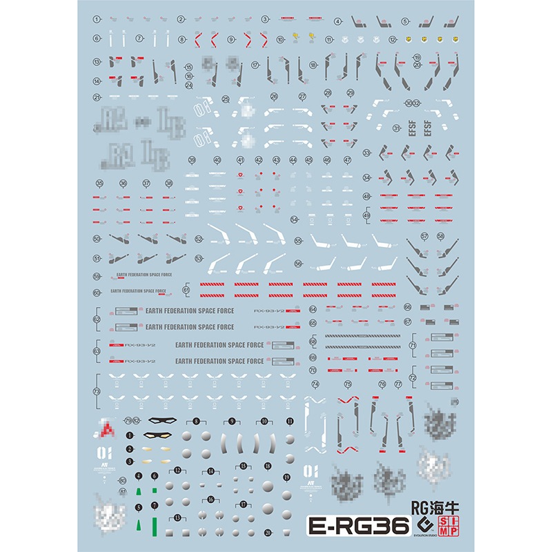 弘德模型 EVO 水貼 RG 36 1/144 海牛 RG-36 Hi-nu 鋼彈 Hi-v | 蝦皮購物