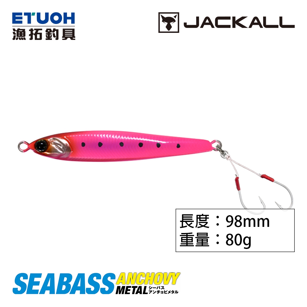 Jackall Métal Jig Seabass Anchovy Métal 80 Grammes Gurikin Border (6467) 4525807266467