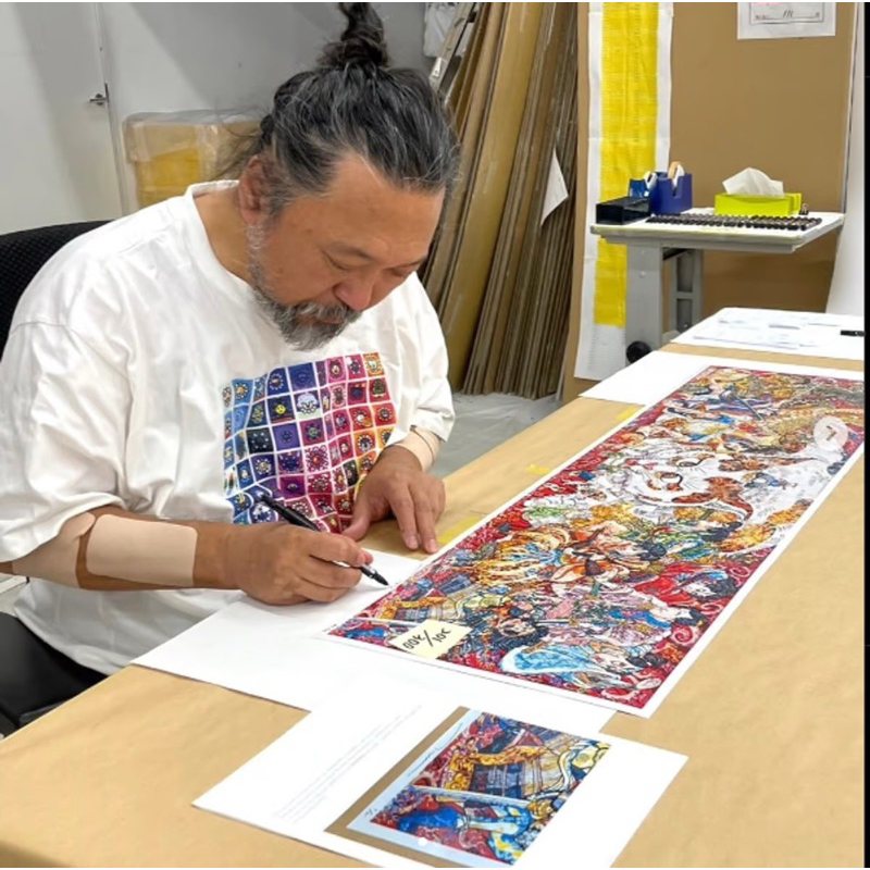 收藏村上隆最罕見的「橫幅」限量300張「日本超自然」 版畫| 蝦皮購物