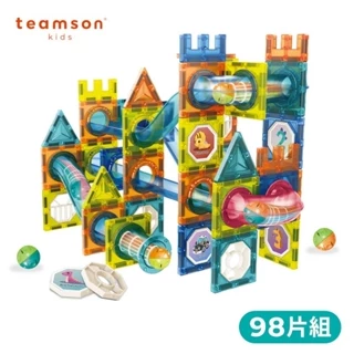 玩具反斗城 Teamson彩色窗戶軌道磁力片組-98psc