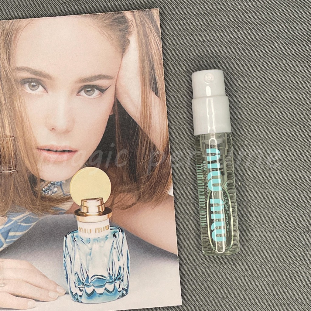 繆繆瀅藍Miu Miu L』Eau Bleue -1.5ml香水原裝小樣旅行裝香氛噴霧平價