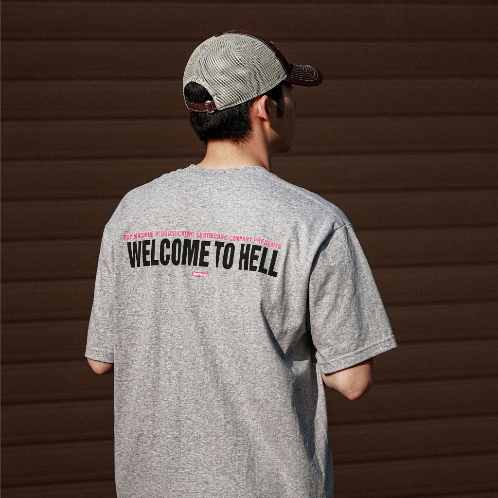 QUEST】現貨SUPREME 24SS TOY MACHINE WELCOME TO HELL TEE 短T