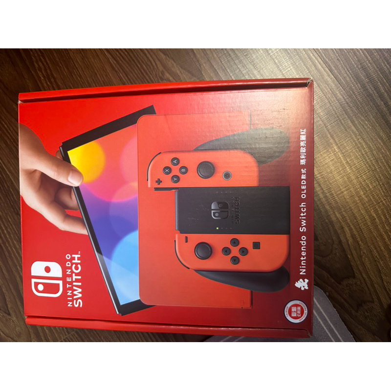 Nintendo 任天堂 Nintendo Switch Oled款式 瑪利歐亮麗紅 主機 台灣公司貨 蝦皮購物