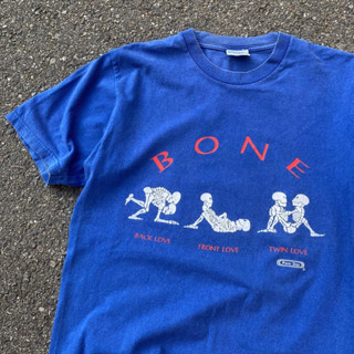 90s Porn Star Bone Sex藍色滾筒T 古著 二手選物 Vintage | 蝦皮購物