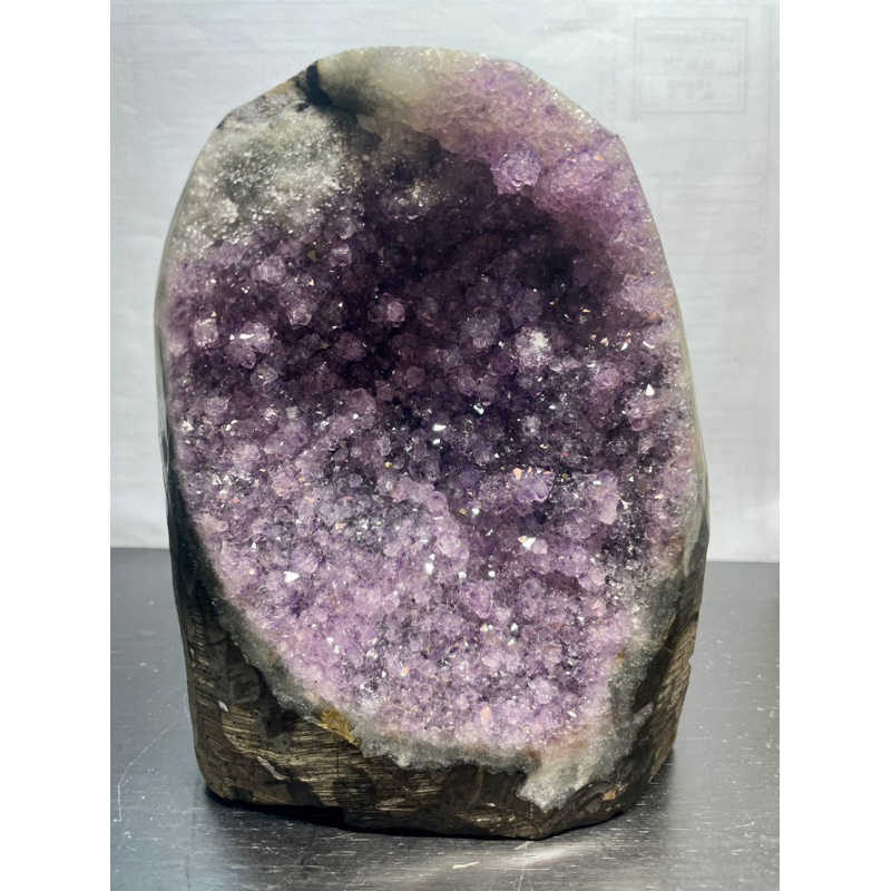 水晶鎮紫水晶鎮滿滿晶花近2公斤（1736克）甕形可站可躺| 蝦皮購物